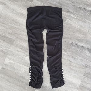 Black Diamond Detailed CC Cropped Thin Legging
